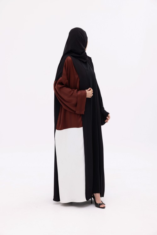 Abaya Ryhna Noir & brown