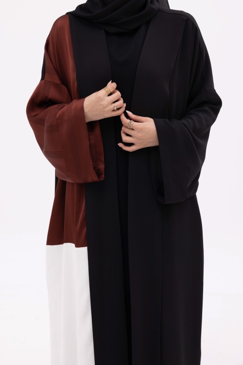 Abaya Ryhna Noir & brown