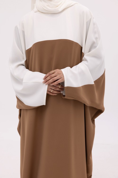 Robe Charlize Blanc & noisette