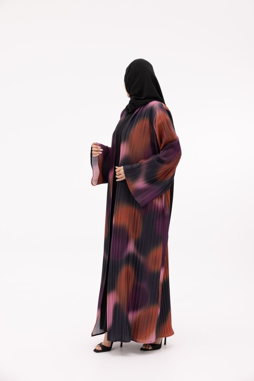 Abaya Jimena plissé colors