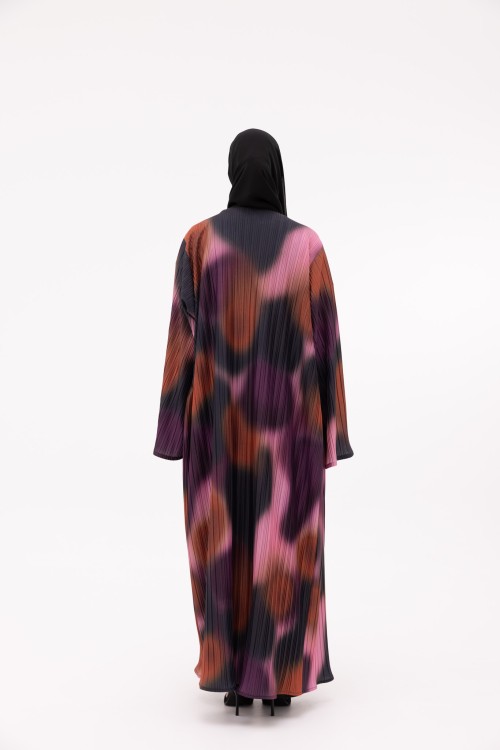 Abaya Jimena plissé colors
