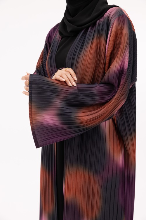 Abaya Jimena plissé colors