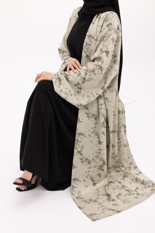 Abaya Jimena vert amande