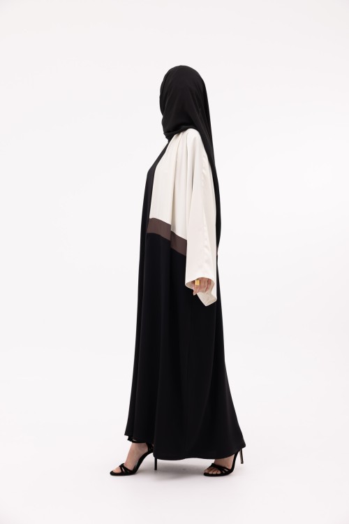 Abaya Valeria black & white