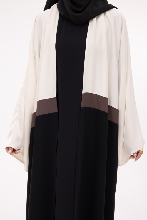 Abaya Valeria black & white