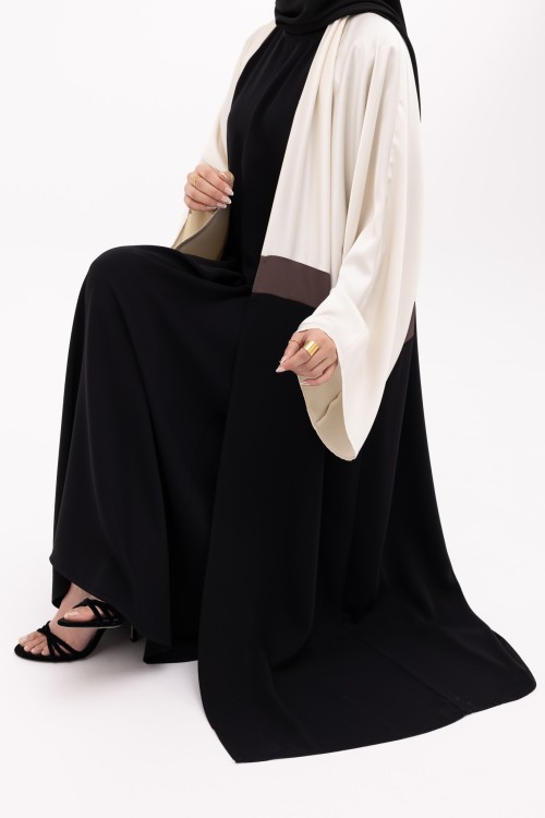 Abaya Valeria black & white