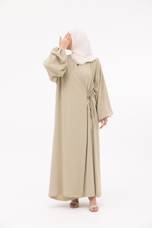 Robe Rosana vert amande