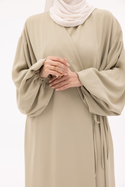 Robe Rosana vert amande