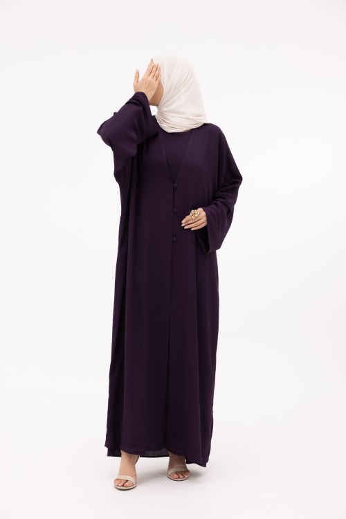 Abaya Juliana aubergine