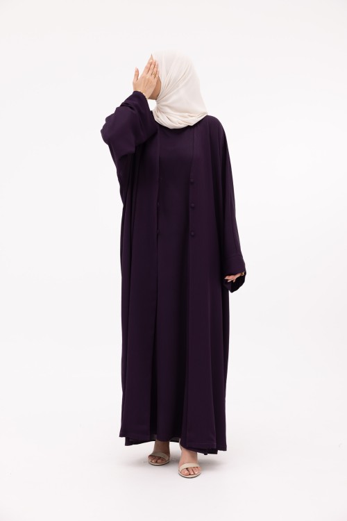 Abaya Juliana aubergine