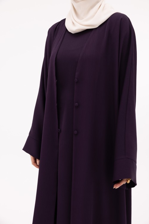 Sous abaya Juliana aubergine