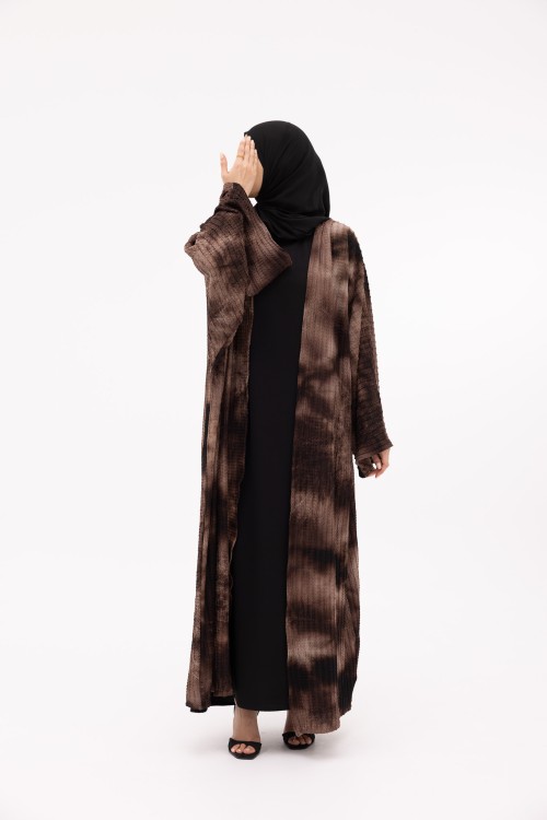 Abaya Emilia marron