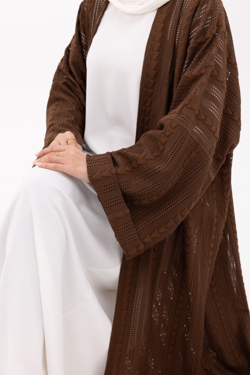 Abaya Estela marron