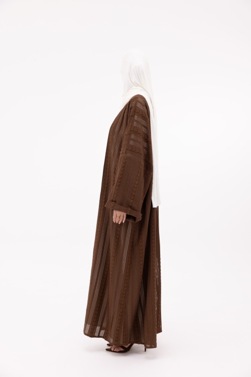 Abaya Estela marron