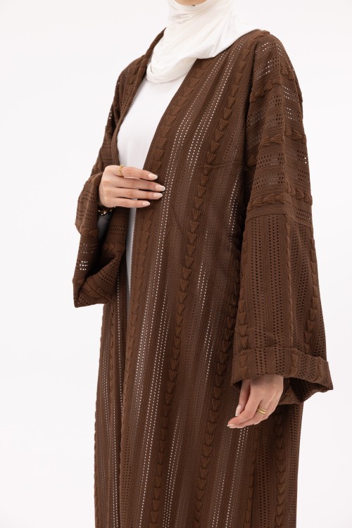 Abaya Estela marron