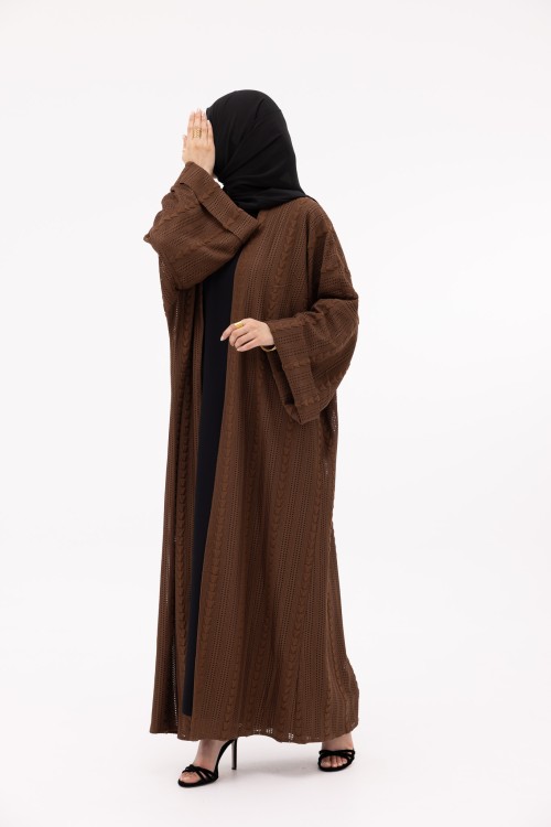 Abaya Estela marron