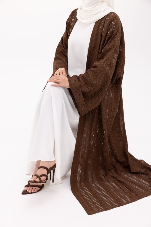 Abaya Estela marron