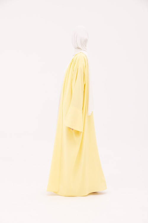 Abaya Déborah en Lin jaune