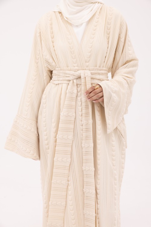 Abaya Déborah crème