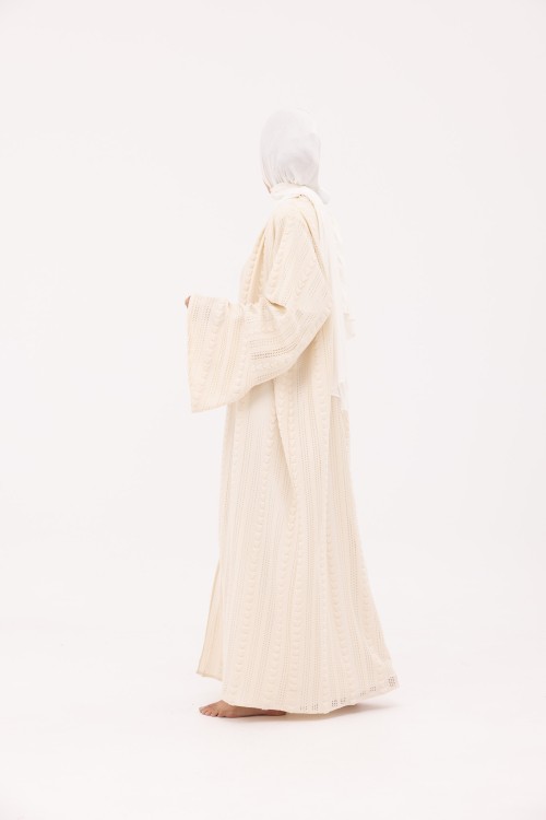 Abaya Déborah crème