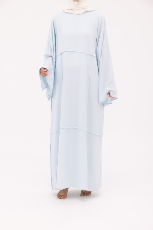 Robe Marina en Lin baby blue