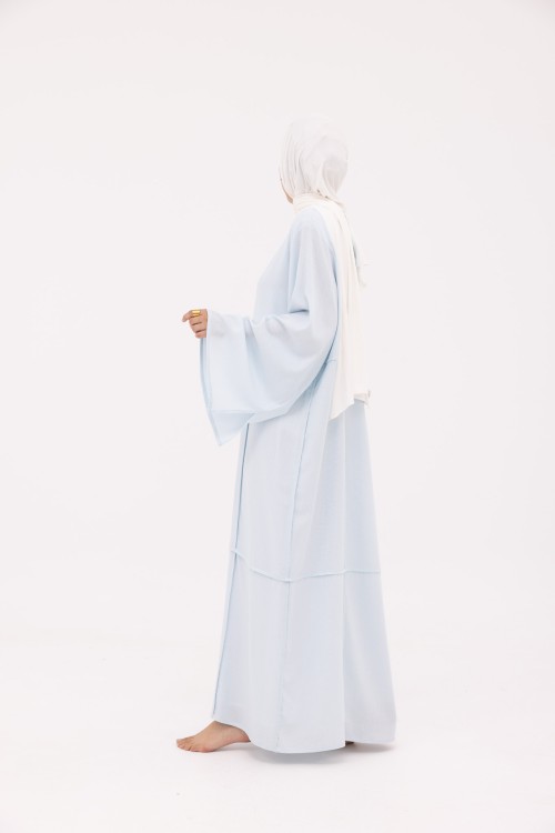 Robe Marina en Lin baby blue