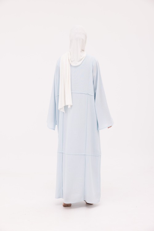 Robe Marina en Lin baby blue
