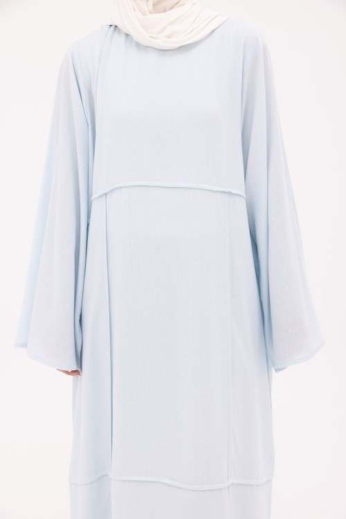 Robe Marina en Lin baby blue