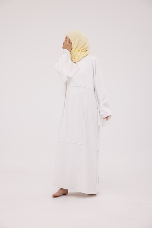 Robe Marina en Lin blanc