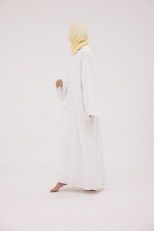 Robe Marina en Lin blanc