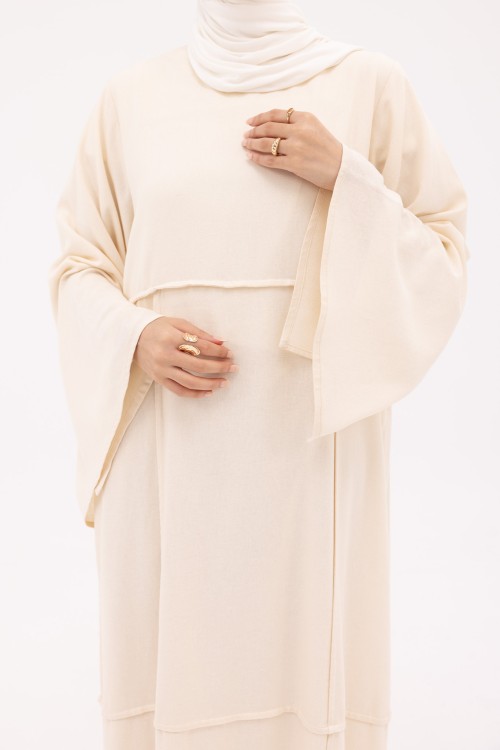 Robe Marina en Lin crème