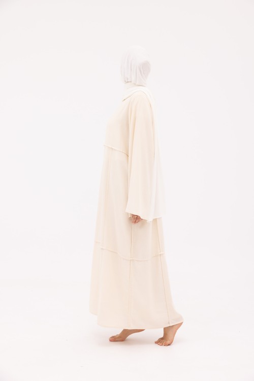 Robe Marina en Lin crème