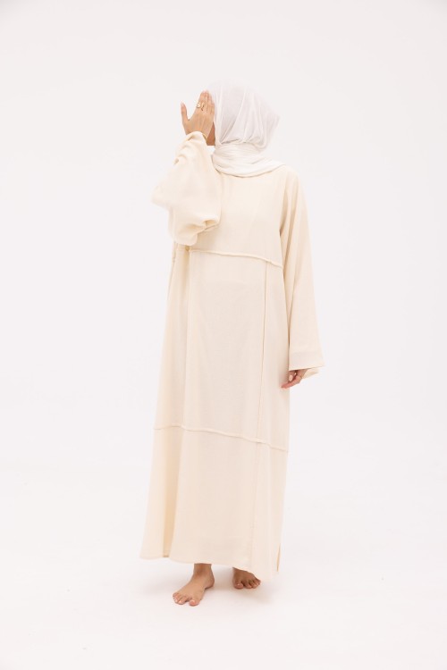Robe Marina en Lin crème
