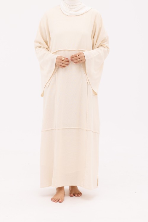 Robe Marina en Lin crème