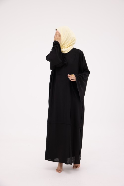Robe Marina en Lin noir