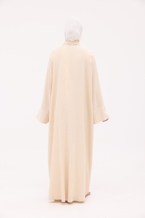Robe Chemise Larissa en Lin beige chiné