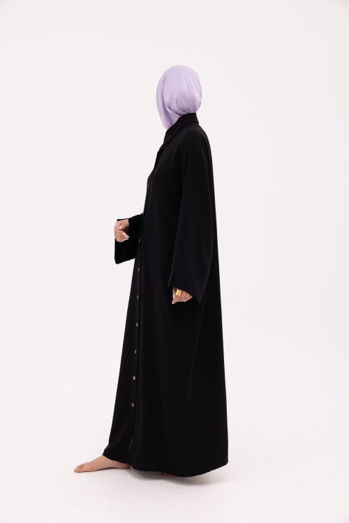Robe Chemise Larissa en Lin noir