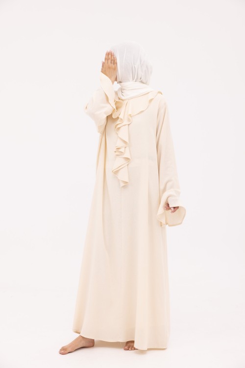 Robe Amandine en Lin crème