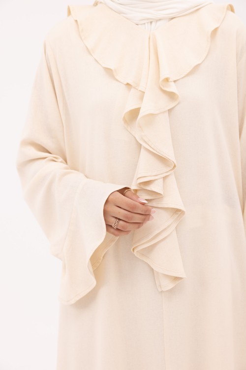 Robe Amandine en Lin crème
