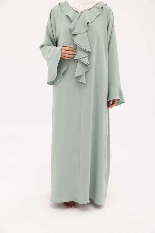 Robe Amandine vert d'eau