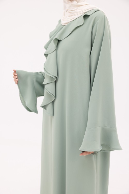 Robe Amandine vert d'eau