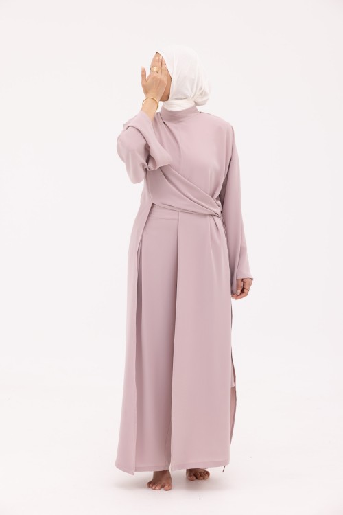Ensemble Lorena vieux rose