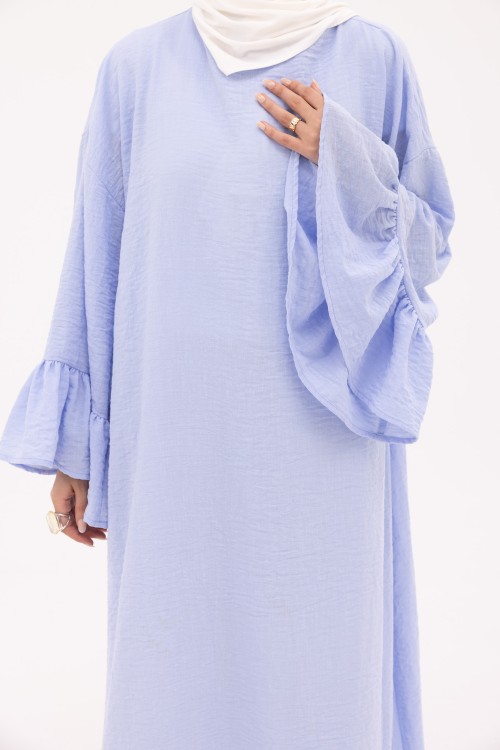 Robe Sayda en Lin baby blue