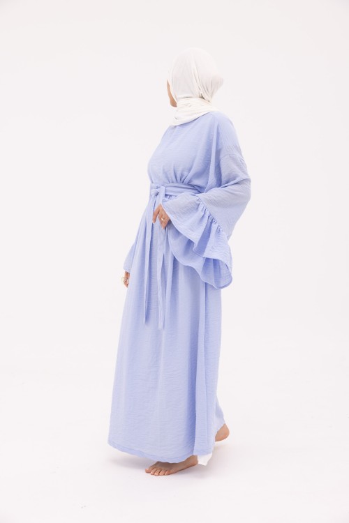 Robe Sayda en Lin baby blue