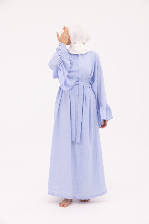 Robe Sayda en Lin baby blue