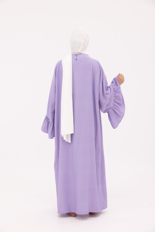 Robe Sayda en Lin violet