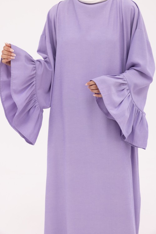 Robe Sayda en Lin violet