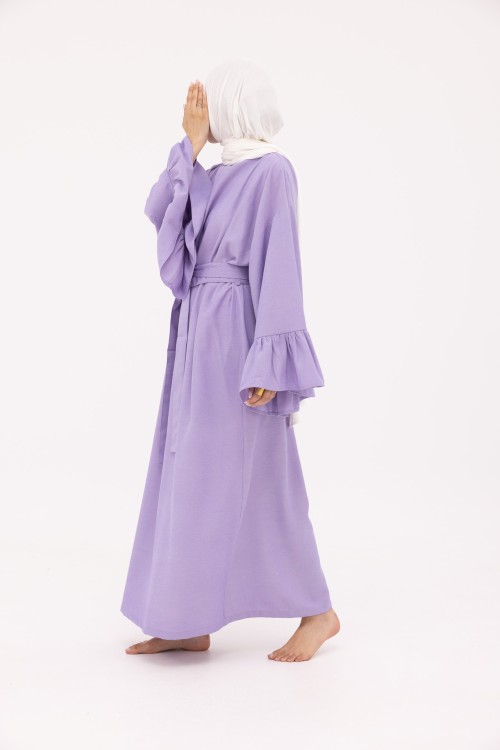 Robe Sayda en Lin violet