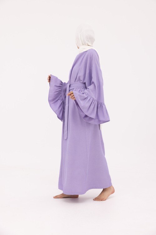 Robe Sayda en Lin violet