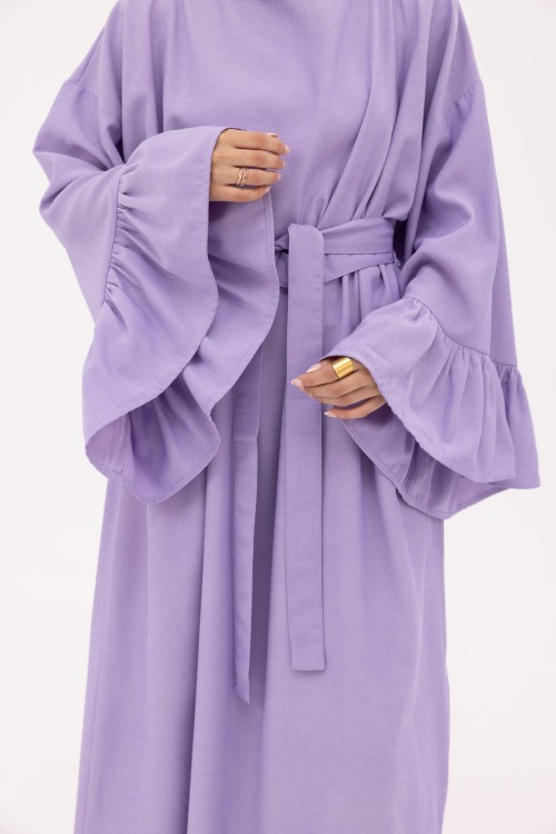 Robe Sayda en Lin violet